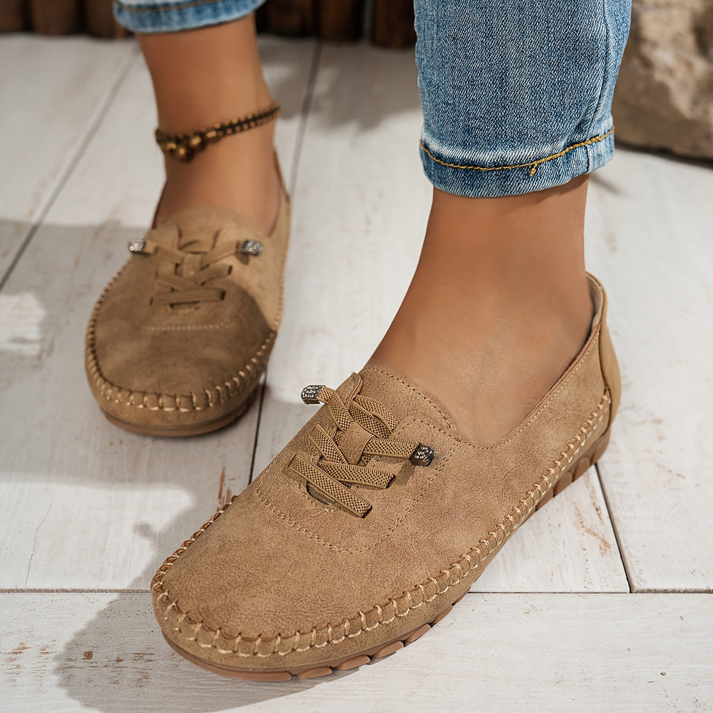 Lightweight Flexible Moccasins Soft Pink Suede Comfort