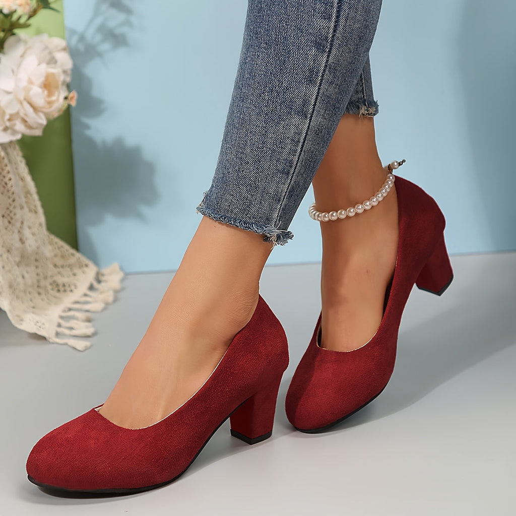 Feylarisse | Wide Toe Stable Heel Pumps