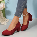 Feylarisse | Wide Toe Stable Heel Pumps