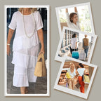 Cotton Linen Short Sleeve Dress
