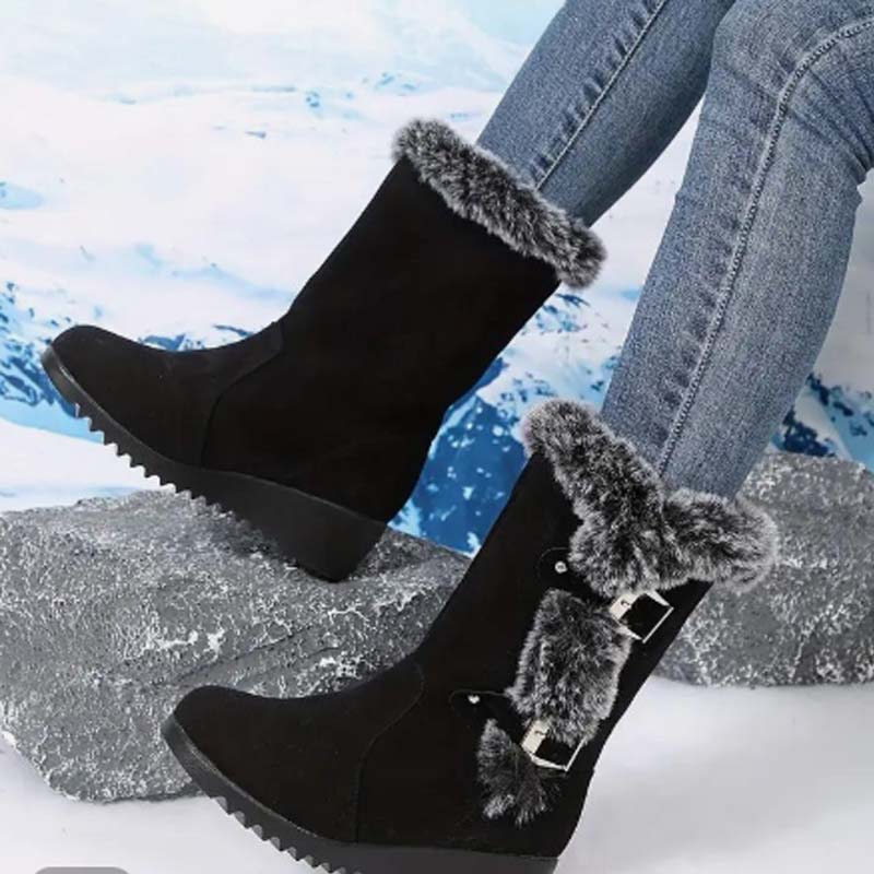 Plushvella | Mid Calf Winter Boots