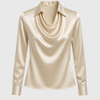 Merelith | pleated shine blouse