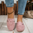 Lightweight Flexible Moccasins Soft Pink Suede Comfort