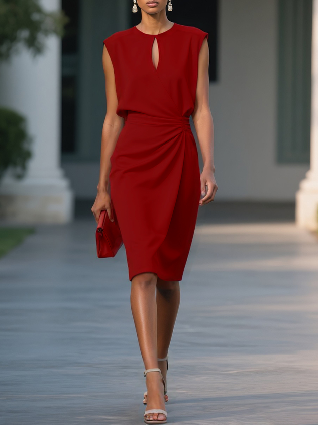 Capella | Classic Midi Cap Sleeve Dress