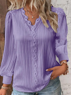 Orlisse | Elegant Solid Blouse