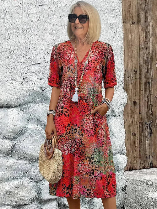 Averline | Vibrant Mid-length Dress