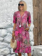 Averline | Vibrant Mid-length Dress