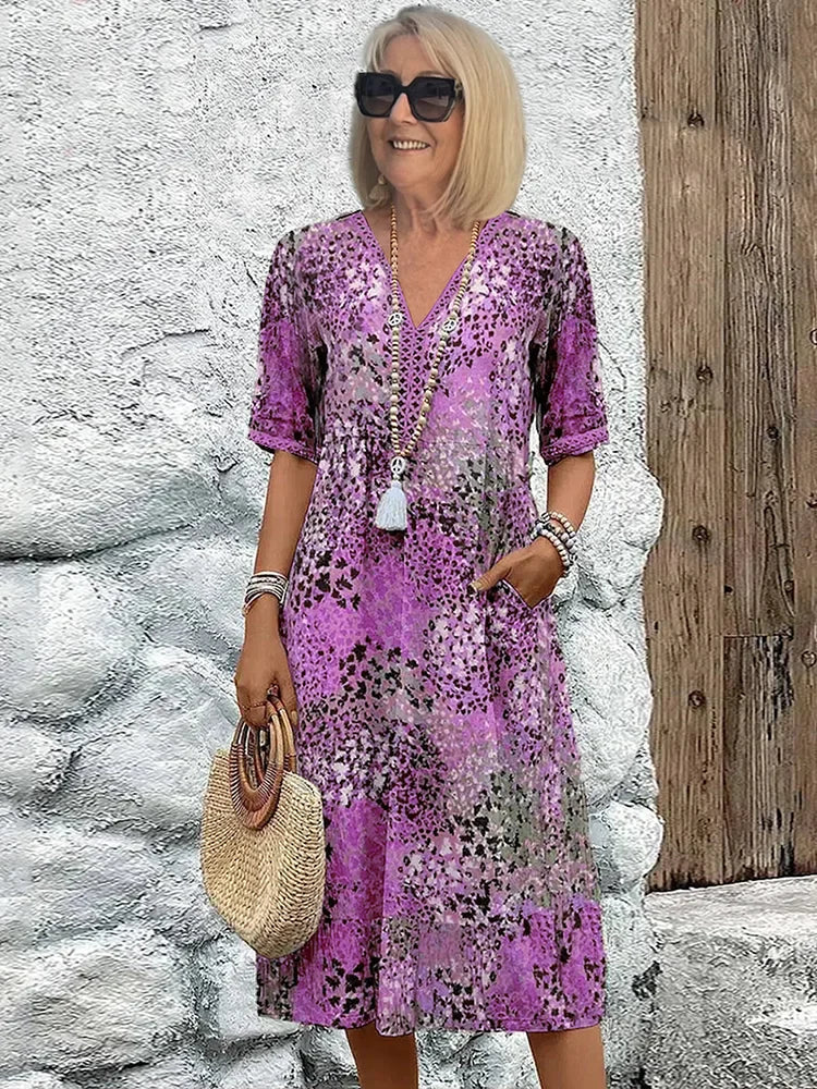 Averline | Vibrant Mid-length Dress