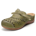 Comfortable Leather Clogs Supportive Orthopedic Sole