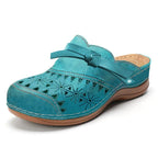 Comfortable Leather Clogs Supportive Orthopedic Sole