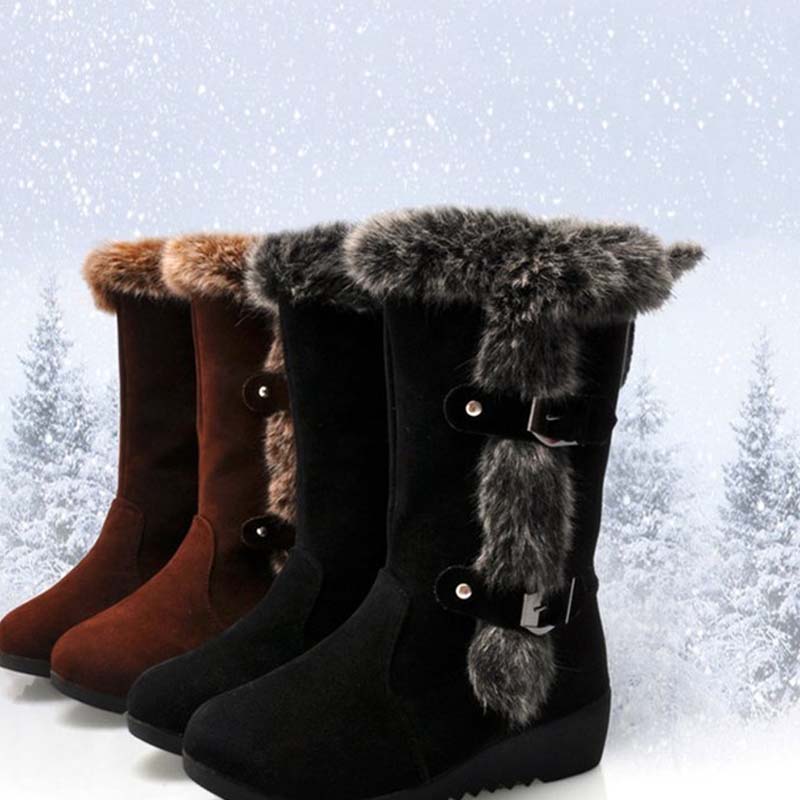 Plushvella | Mid Calf Winter Boots