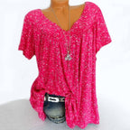 Flovessa | Printed V Neck Shirt