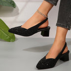 Crystelle | Elegant Crystal Heel Sandals