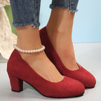 Feylarisse | Wide Toe Stable Heel Pumps