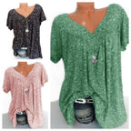 Flovessa | Printed V Neck Shirt