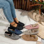 Lightweight Flexible Moccasins Soft Pink Suede Comfort
