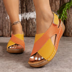 Orthopaedic Wedge Sandals Memory Foam Comfort