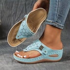 Supportive Wedge Sandals Cushioned Comfortable Fit