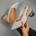 Crystelle | Elegant Crystal Heel Sandals