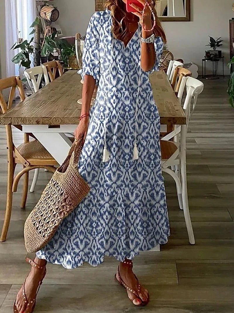 Lana | Flattering Bohemian Maxi Dress