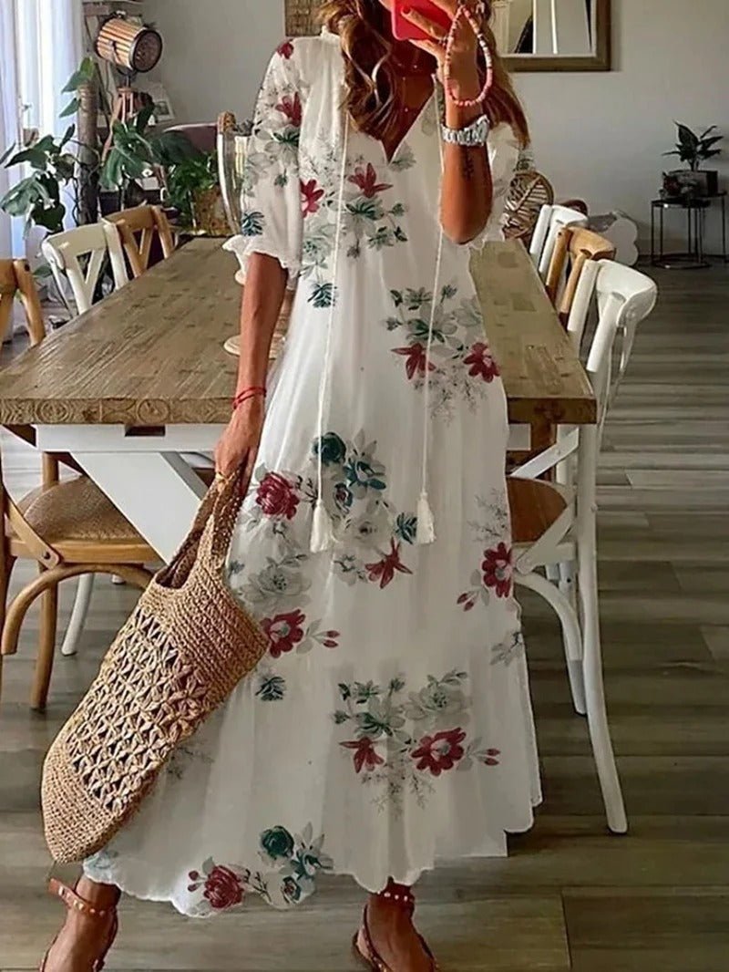 Lana | Flattering Bohemian Maxi Dress