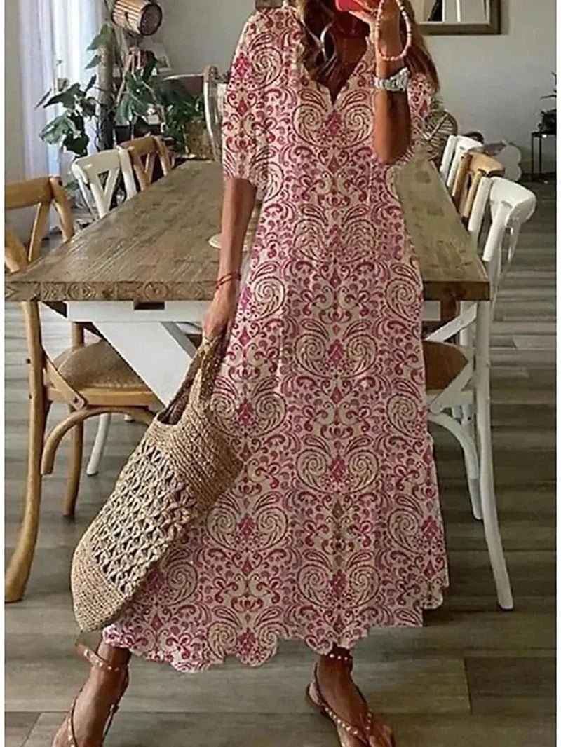 Lana | Flattering Bohemian Maxi Dress