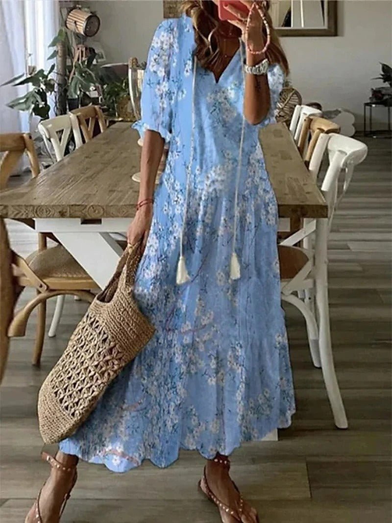 Lana | Flattering Bohemian Maxi Dress