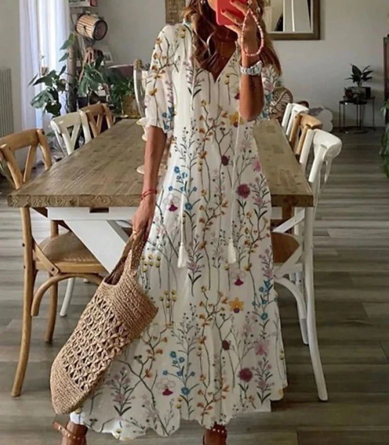 Lana | Flattering Bohemian Maxi Dress