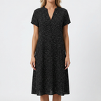 Silvoria | Shimmer V Neck Shift Dress