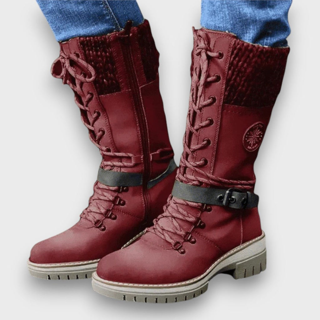 Favelisse | Lace Up Winter Boots
