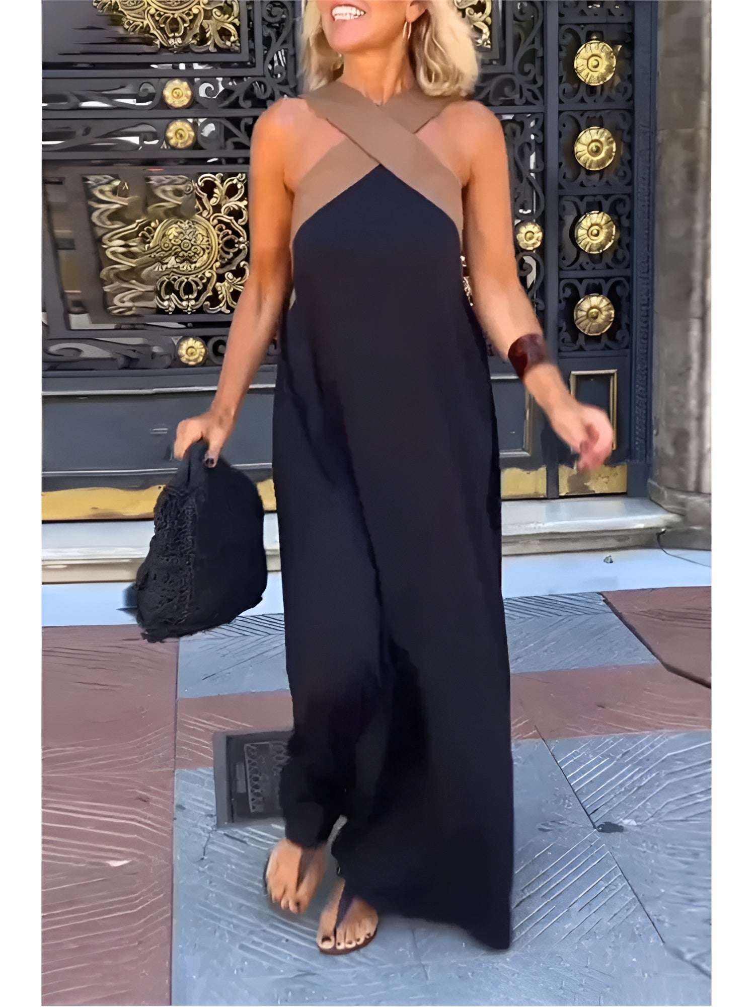 Delphine | Cross-Front Cut Dress
