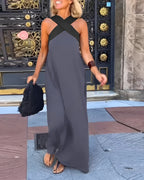 Delphine | Cross-Front Cut Dress
