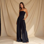 Seravielle | Elegant Wide-leg Jumpsuit