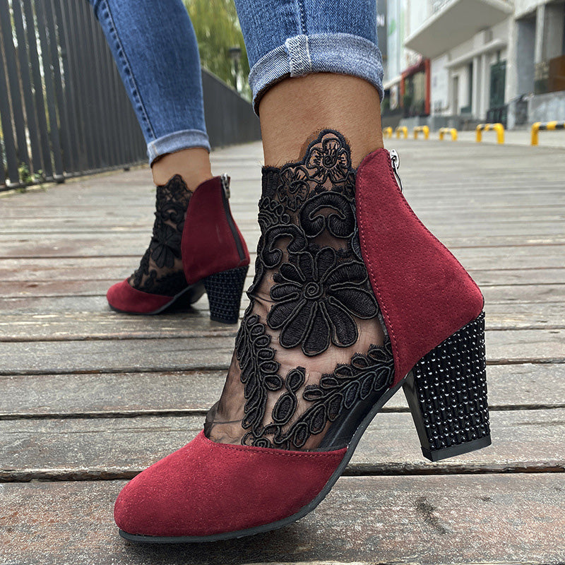 Evelinne | Elegant Lace High Heels