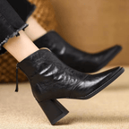 Melvarissea | Luxury Mid Heel Ankle Boots