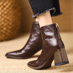 Melvarissea | Luxury Mid Heel Ankle Boots