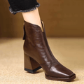 Melvarissea | Luxury Mid Heel Ankle Boots